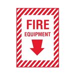 Fire Equipment - Vinyl Marker - 10 x 14