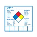 Chemical Hazard Decals - 2 3/4 x 3