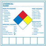 Chemical Hazard Decals - 4 1/2 x 4 1/2