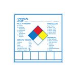 Chemical Hazard Decals - 4 1/2 x 4 1/2