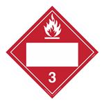 Class 3 Flammable Liquid - Perm Adhesive 10 3/4 x 10 3/4