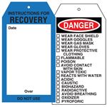 Instructions For Recovery - 4 x 7 1/2 - Front
