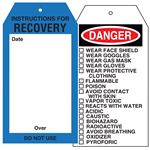 Chemical Instruction Tag - Recovery