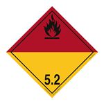 Class 5 - Organic Peroxide International Wordless Placard