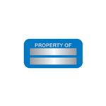 Stock Anodized Alum. Nameplates - Property Of - Blank