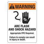 Warning Arc Flash and Shock Hazard - 10 x 14 - Sign