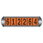 Aluminum Holder holds up to 6 - 2" Horizontal Characters