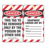 Danger This Tag To Be Removed Only Tag