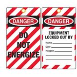 Danger Equipment Locked Out By/Name/Date/Reason Tag