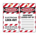 Danger Electrician Lockout Tag