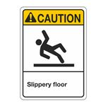 ANSI Slippery Floor Sign