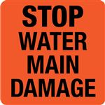 Interchangeable A-Frame Sign - Stop Water Main Damage