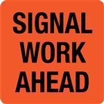 Interchangeable A Frame Sign - Signal Work Ahead