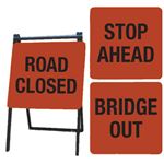 Interchangeable A-Frame Sign Kit - Bridge Out