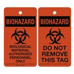 Biohazard Bio Material Authorized Personnel Only Tag