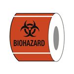 Paper Labels Biohazard 4 x 4