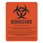 Biohazard Warning Write-On Sign