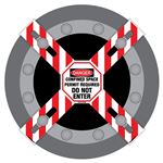 Man-Way Cross Barrier Confined Space Do Not Enter