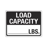 Load Capacity_____ Lbs Sign