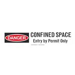 Confined Space Entry By Permit Only 3" x 500' Barricade Tape