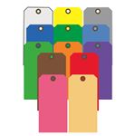 Color Coded Cardstock Tags 2 5/8 x 5 1/4 PK/100 - Std Colors