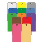 Color Coded Cardstock Tags 2 1/8 x 4 1/4 Standard Colors