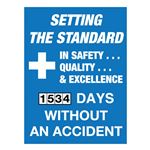 Setting the Standard Scoreboard - Single Dial 23" x 30"