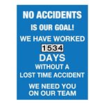 No Accidents Is Our Goal - Single Dial 23x30