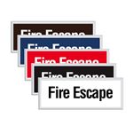 Engraved Door Sign - Fire Escape