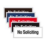 Engraved Door Sign - No Soliciting