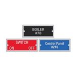 Engraved Aluminum Plates - Custom - 2 Lines 3 x 1