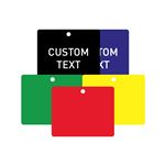 Custom Engraved/Blank Plastic Valve Tags- 2 1/2x4" Rectangle