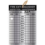 Fire Extinguisher Tags Indentable Aluminum 20 Mil.