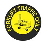 Anti-Slip Floor Decals - Forklift Traffic Only