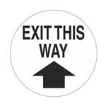 Anti-Slip Floor Decals - Exit This Way - 18" Diameter