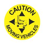 Anti-Slip Floor Decals - Caution Moving Vehicles