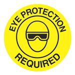 Anti-Slip Floor Decals - Eye Protection Required - 18" Dia.