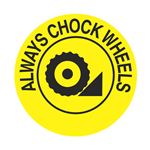 Anti-Slip Floor Decals - Always Chock Wheels