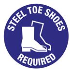 Anti-Slip Floor Decal - Steel Toe Shoes Required