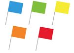 Fluorescent Color Coded Blank Stock Flags