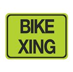 Bike Xing Sign 18" x 24"