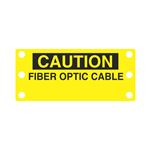 Caution Fiber Optic Cable Self-Locking Cable Marker