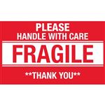 Please Handle With Care Fragile Thank You - 2 x 3