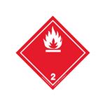 GHS Class 2 Flammable Gas Label Transport Pictogram 2"