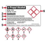 GHS Custom Shipping Label 4 Pictograms - 10 x 6