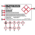GHS Shipping Label 4 Pictograms - 3 x 2