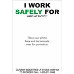 I Work Safely For - Hard Hat Safety Decal 2 x 3