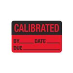 Hot Labels - Calibrated By/Date/Due - 1 1/2 x 2 3/8