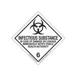 Infectious Substance Shipping Label