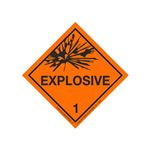 Explosive Shipping Labels